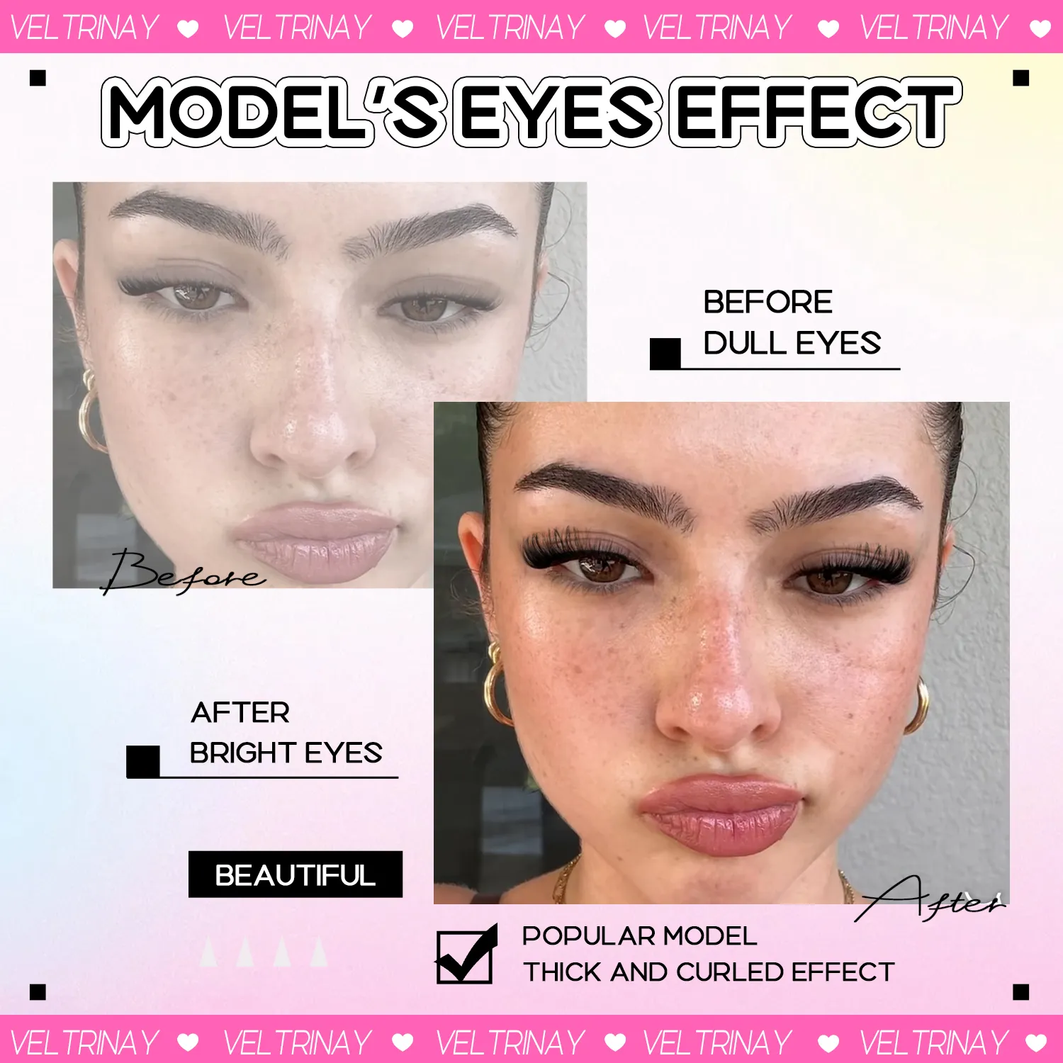 NO Glue Strips Lashes Natural Half Lashes Clear Band Short False Eyelashes Replaceable Eyelash Strips Eye Makeup — image 5