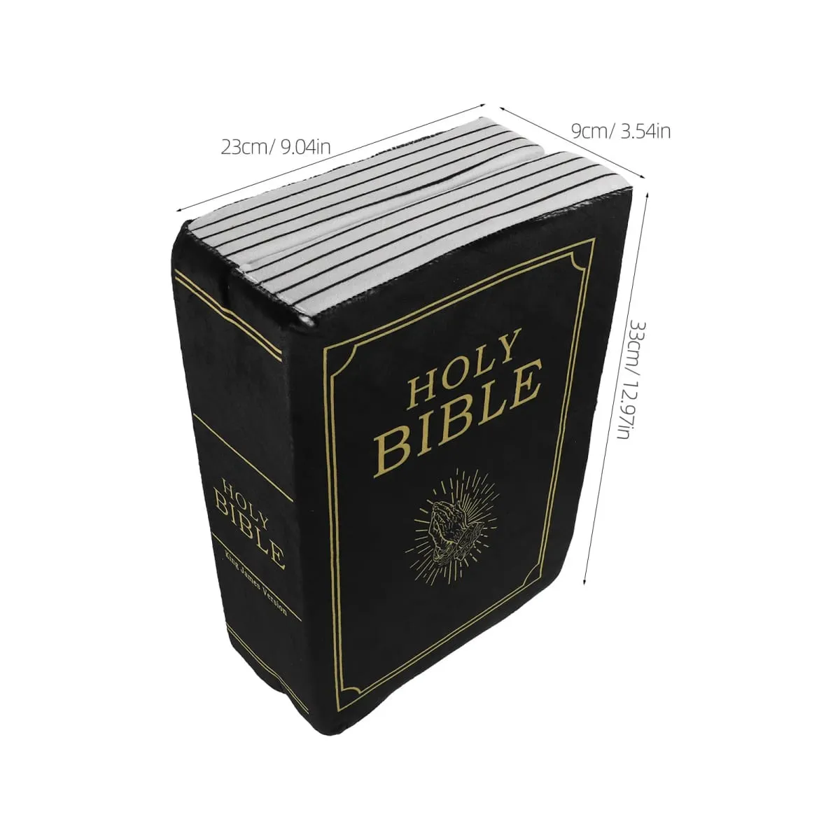 Bible Pillow Soft Cushion Book Shape Decorative Throw Pillow for Sofa Chair Bed Christian Home Bedroom Couch Accent