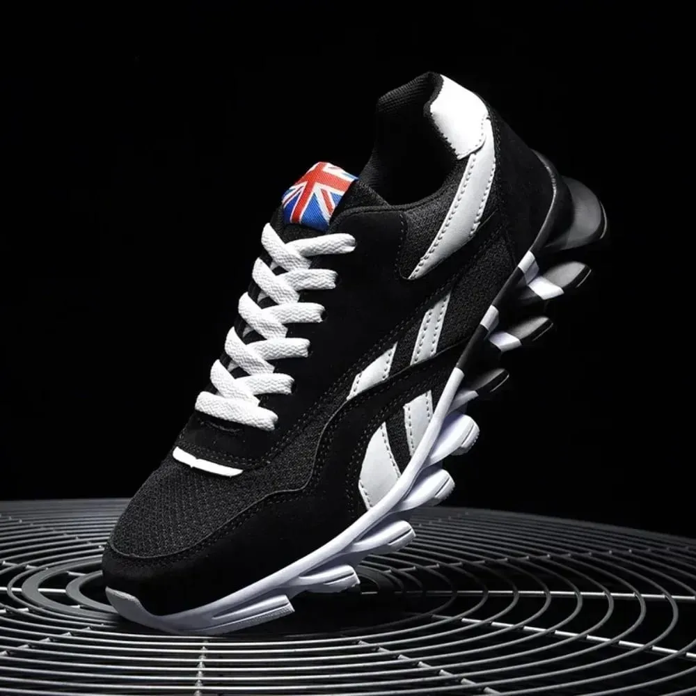 Brand Trend Size 38-48 Men's Wear-resistant Cushioning Thick-soled Fitness Sneakers Outdoor Breathable Running Shoes for Men — image 3
