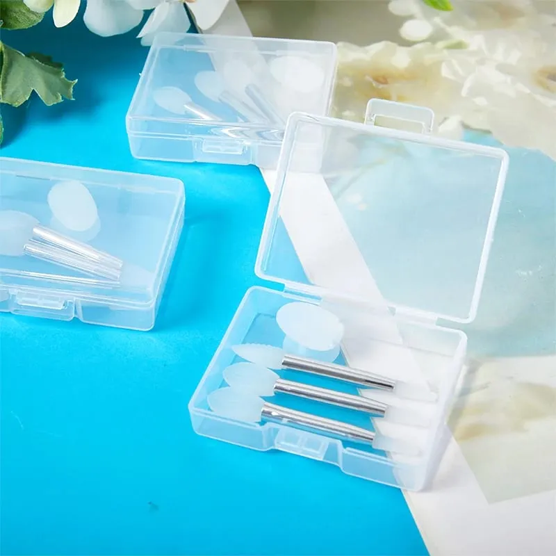 3 Pieces Of Soft Silicone Double Head Lip Mask Brush With Sucker Dust Cover Makeup Brushes With Storage Box — image 2