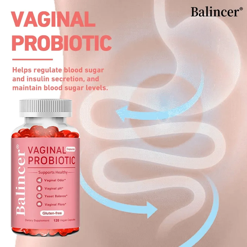 Balincer Probiotics for Women PH balanceado com probióticos e mistura probiótica de Lactobacillus - suplemento de saúde feminina