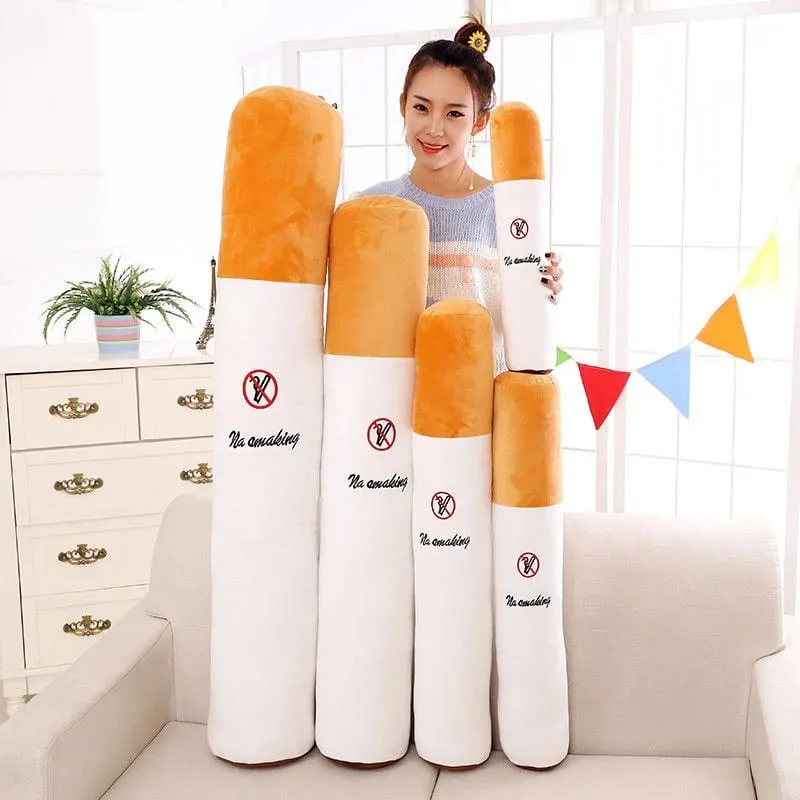 Hot Decoration Creative Smoking Cylindrical Sleeping Cushion Cigarette Pillow Plush Toys Fashion Boyfriend Birthday Gift