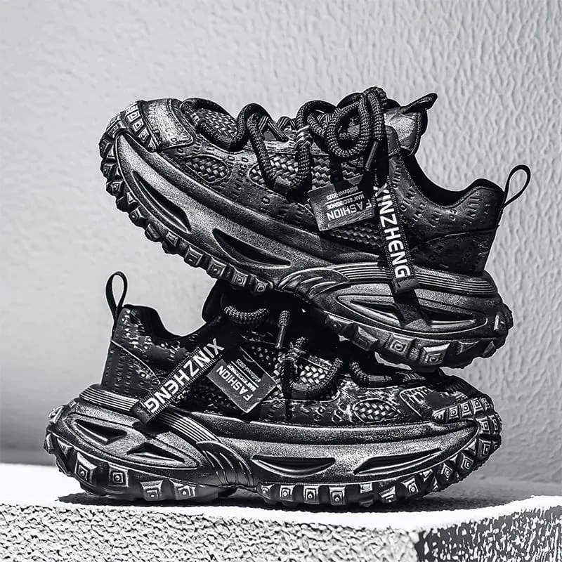 Shoes for Men Mesh Breathable Platform Sneakers Light Luxury High-end Casual Men Shoes Trend Comfort Men Shoes Кроссовки Мужские