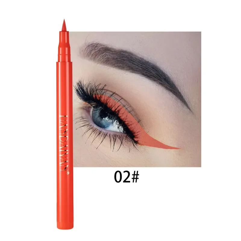 Quick-dry Matte White Eyeliner Pencil Makeup Long Lasting Smooth Liquid Eye Liner Waterproof Anti-Smudge Eyeliner Pen Cosmetics
