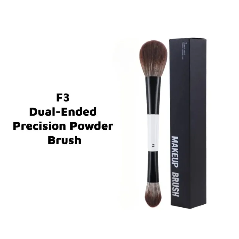 MBM Dual-Ended Foundation Face Brush F4 Powder F1 Blush Contour F2 F3 Makeup Brushes with Box Packaging
