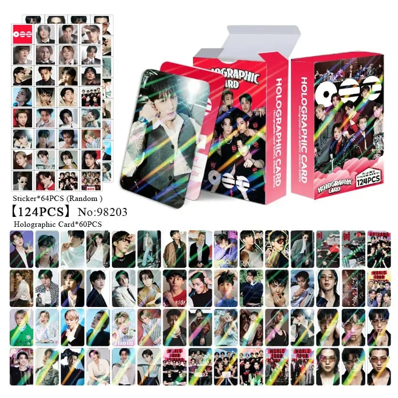 124pcs Heated RIVALRY Photocards Stickers Kpop Merch Lomo Cards Set Fans Collection Cards Gifts — image 7