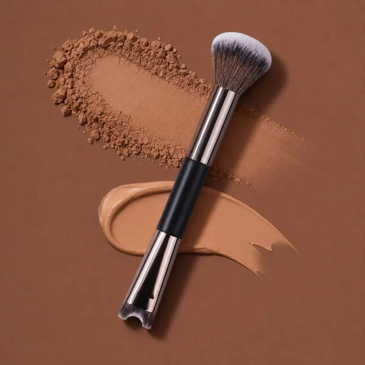 Nose Contour U-Shaped Makeup Brush Dual-End Nose Shadow Makeup Brushes Eyeshadow Contour Face Highlighting Brush Cosmetics Tools — image 4