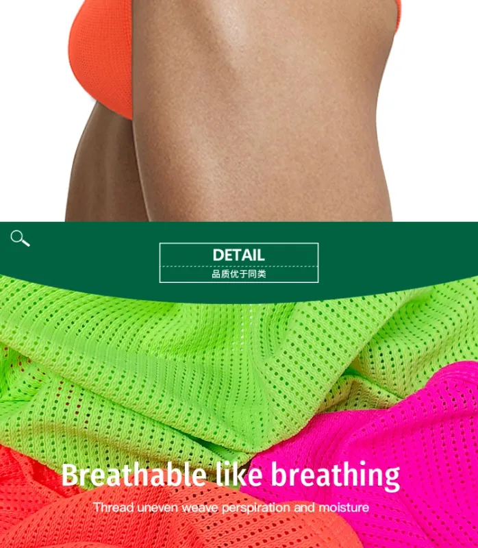 Cuecas masculinas de mistura de nylon, cuecas respiráveis com letras de chifre em relevo, cintura elástica larga, cor fluorescente, roupa íntima sexy — image 22