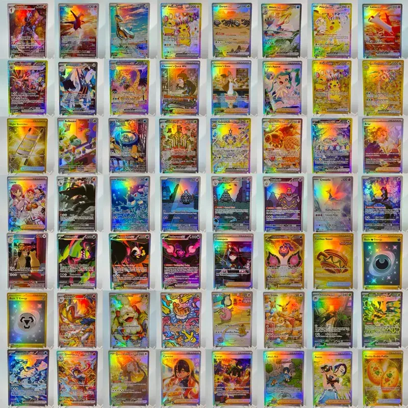 Base Set Surging Sparks PKM Cards PTCG123 BUNDLE GX Rainbow Holographic Ex GX Rare Collection Battle Toys Gifts for Hobbies