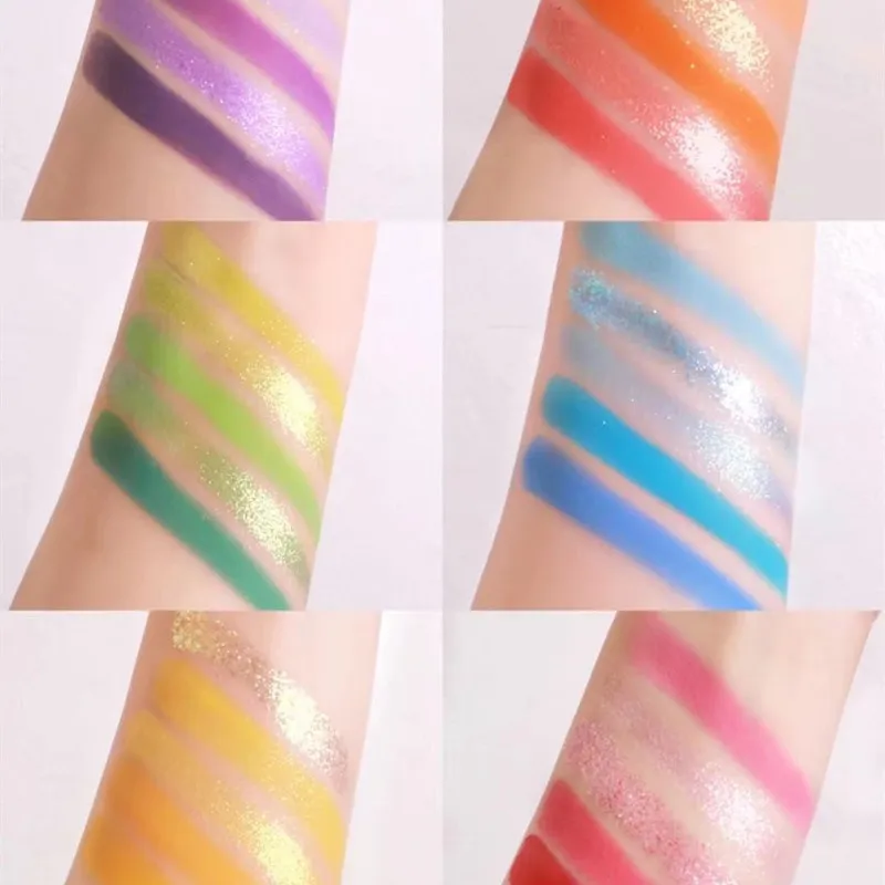 30 Color Eye Shadow Palette Rainbow Coral Pearl Glitter Matte Sequins Shimmer High Pigment Eye Shadow Party & Dance Show Makeup — image 5