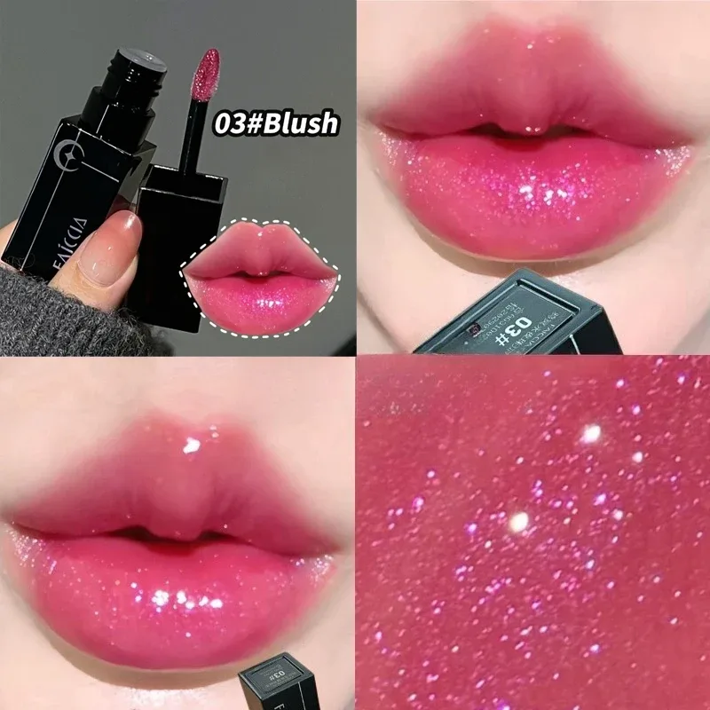 Shimmer Matte Black Red Lipstick Punk Gothic Lipgloss Halloween Makeup Mousse Lip Mud Lipstick Waterproof Non-stick Cup Lip Tint