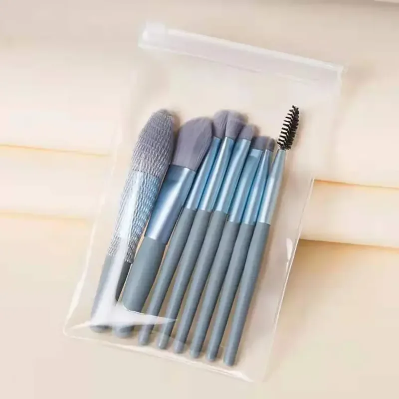 8pcs/set portable Soft Bristle Make Up Brushes Premium Synthetic With Bag Eyeshadow Brush Eye Facial Beauty Foundation tool