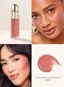 Raro set per il trucco di bellezza Punti salienti liquidi Rimane umido e non si secca Blush Crema Lustrous Moist Nature Liquid Blush