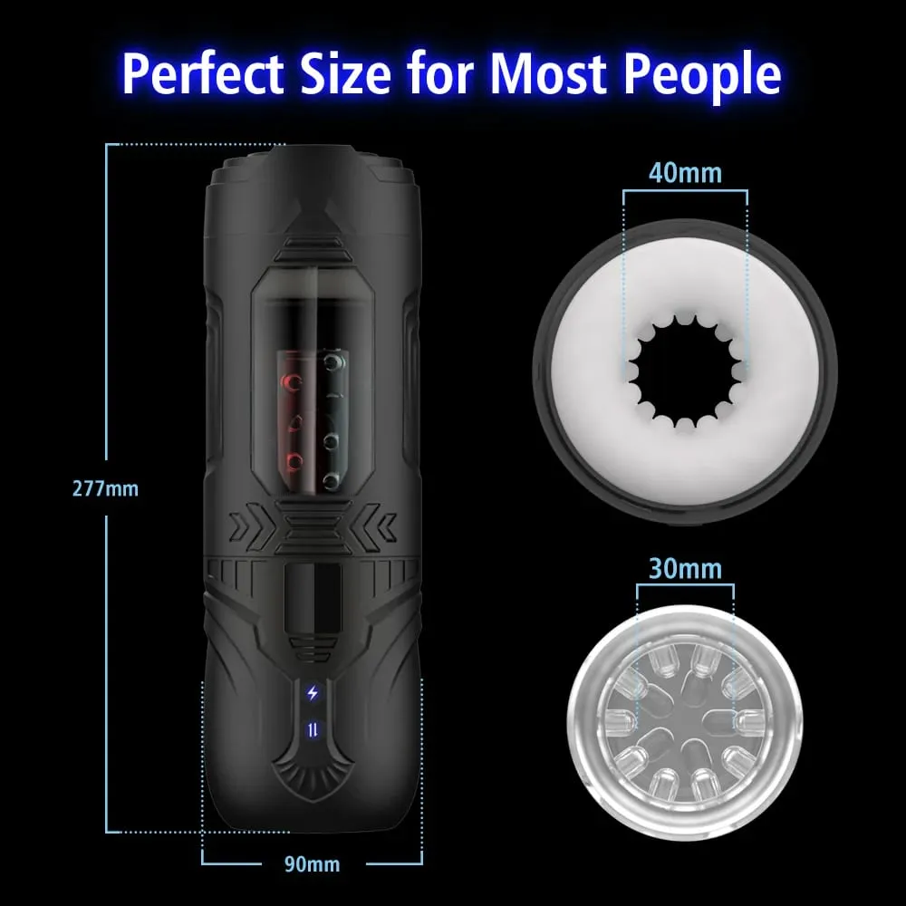 Telescopic Rotation Masturbator Cup Penis Pump for Men Blowjob Vagina Adult Sex Toy Piston Automatic Thrusting Male Mastubator — image 5