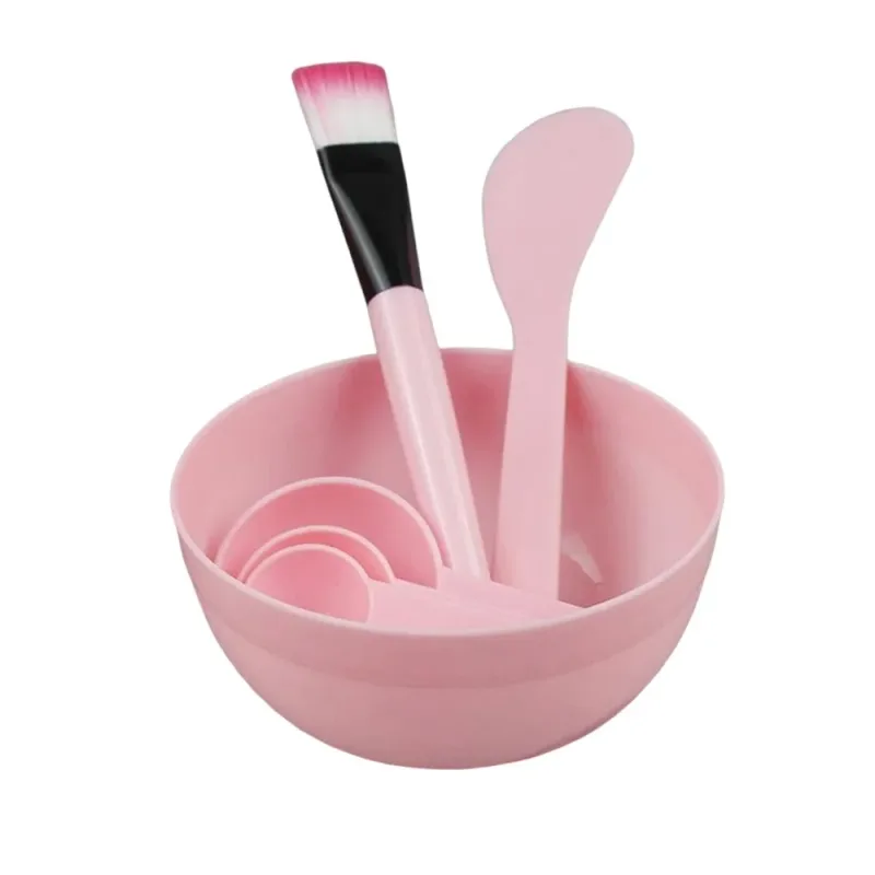 Sada misky na míchání pleťové masky DIY Nástroj na míchání obličejové masky se silikonovou maskou Mísa na make-up štětce Špachtle Krása Péče o pleť Krása Zdraví