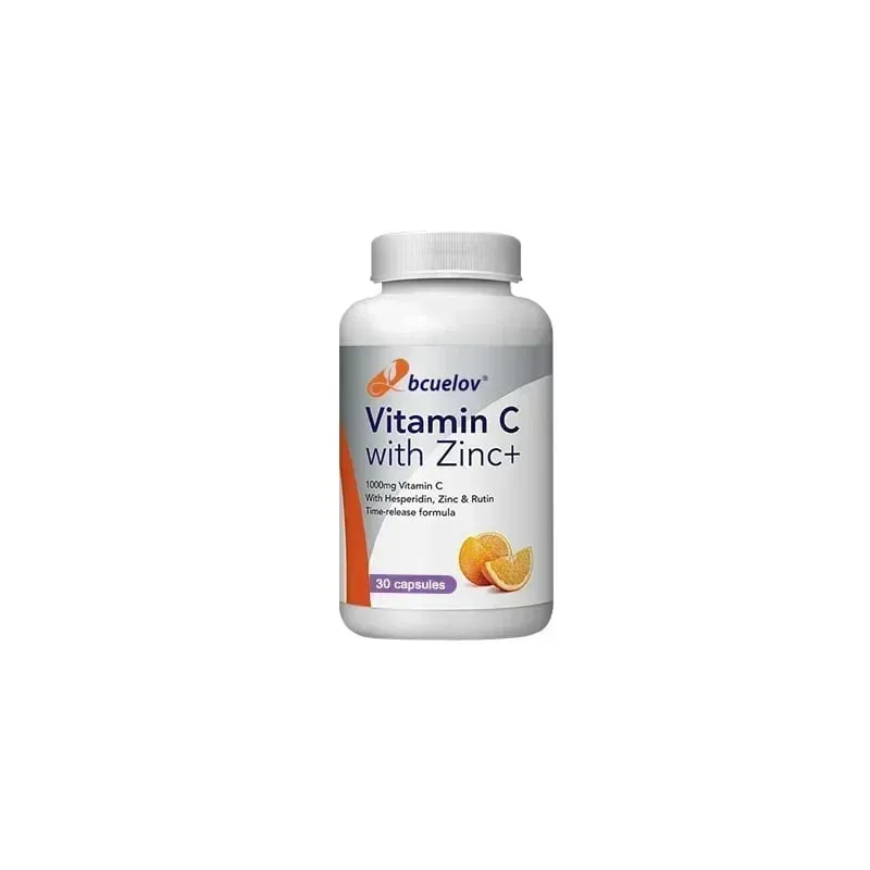 Organic Vitamin C + Zinc Capsules High Absorption Immune Support Antioxidant Collagen Health Supplement - 30/60/120 Counts — image 8
