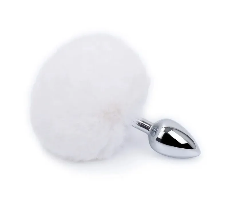 Plush Rabbit Tail Fox Tail Anal Plug Metal Butt Plug Prostate Massager BDSM Cosplay Erotic Sex Toy for Women Adults Sex Toy Gift — image 7