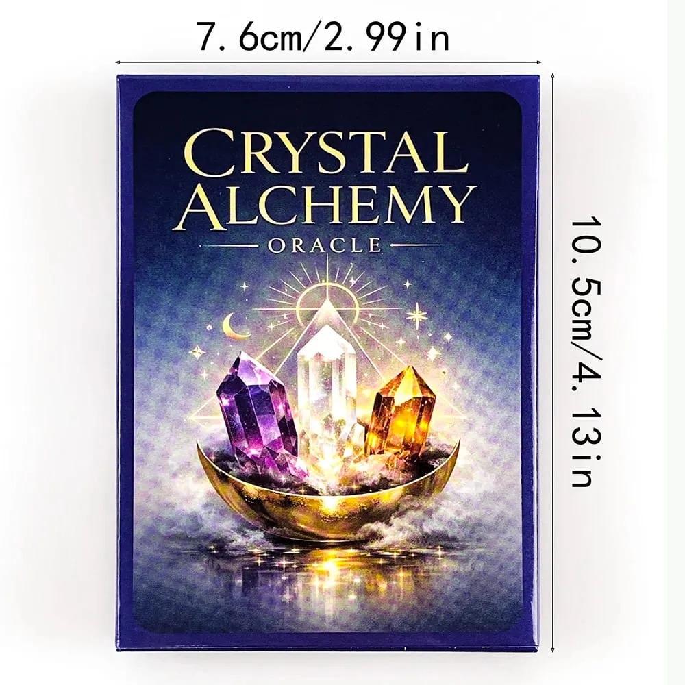 Crystal Alchemy Oracle Cards Divination Deck Crystal Healing Spiritual Guidance Tarot Board Game For Fate Reading Witchcraft — image 6