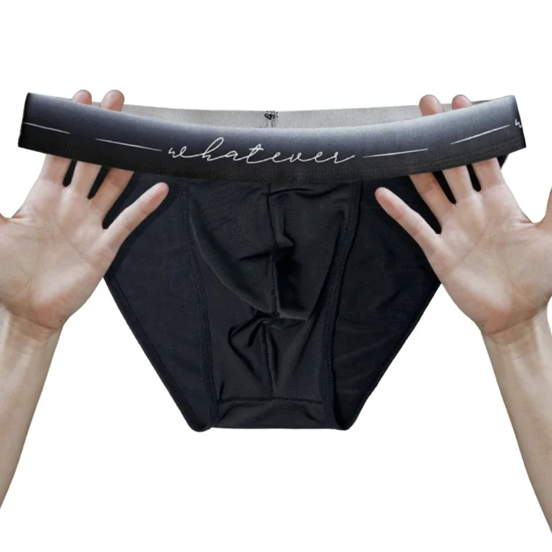 1pc Men's Sexy Semi-sheer Briefs - Ice Cold Fabric Printed Waistband Breathable Sweat-Wicking Soft Casual Daily Men Underwear — image 10