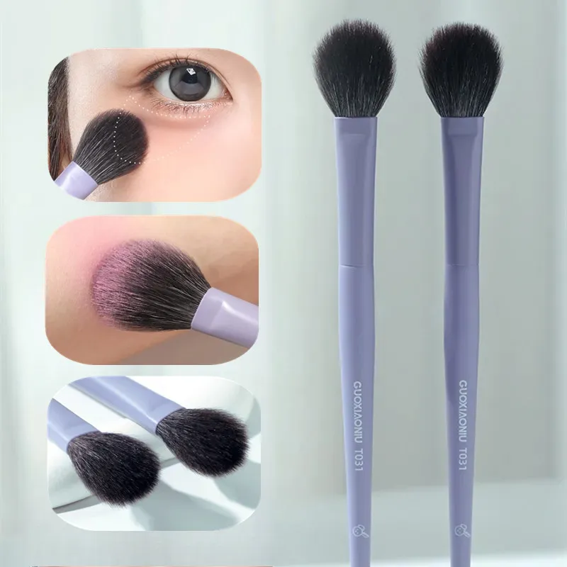 1PC Super Soft Purple Blusher Brush Foundation Contour Eye Shadow Brush Highlight Brow Shadow Brush Makeup Brushes