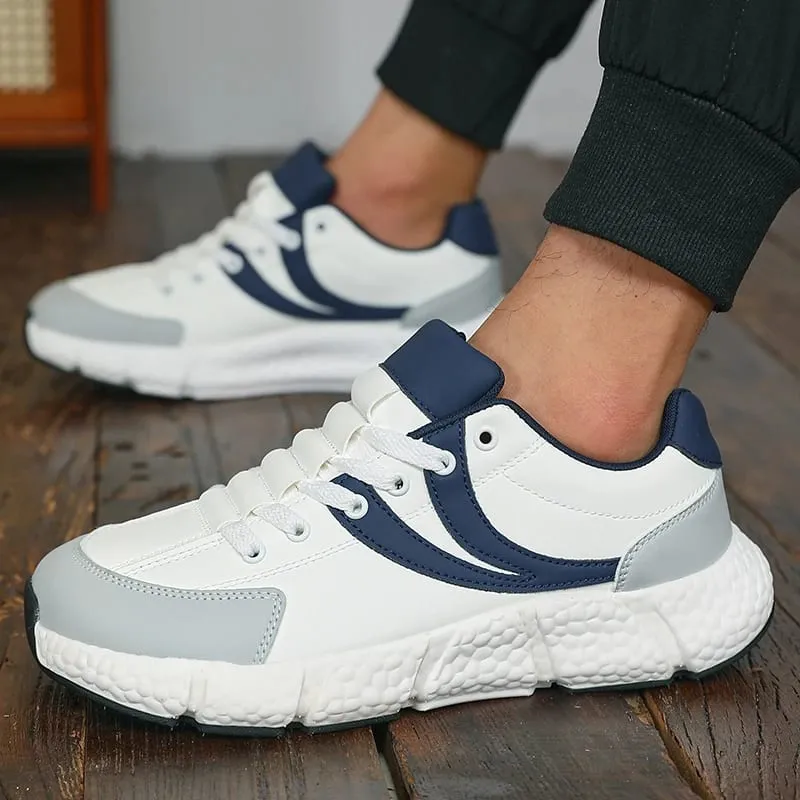 Men Women Leather Breathable Casual Sneakers Lightweight Soft Sole Loafers Daily Commute Walking All Day Comfort Running Shoes