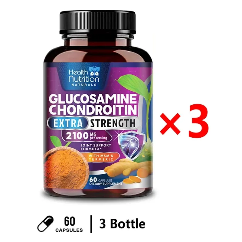 Glucosamina Condroitina Curcuma MSM Supporto articolare a tripla forza 2100 mg — image 10