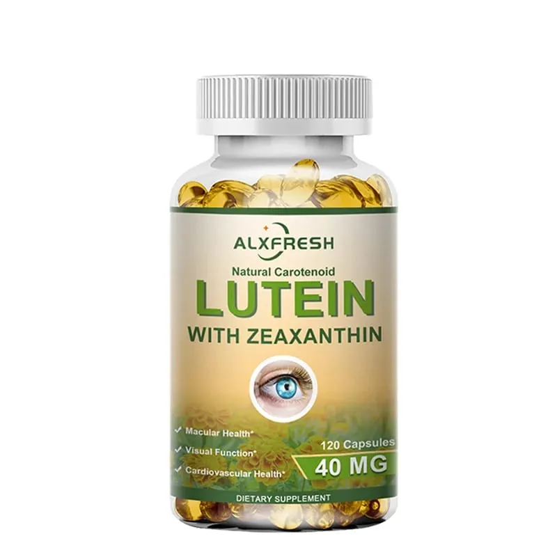 Lutein and Zeaxanthin Eye Supplements for Retina Eye Vision Vitamins Capsules - Student Adults Seniors