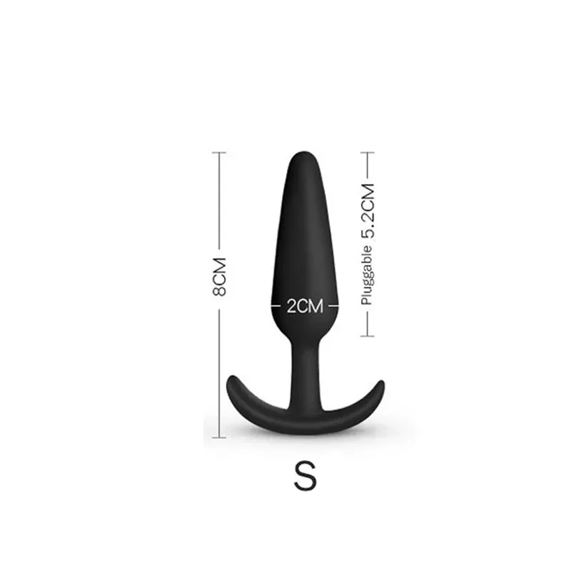 3 forskellige størrelser analprop blød silikone anal buttplugstimulator Voksen sexlegetøj til mænd/kvinder prostata massager analtræner