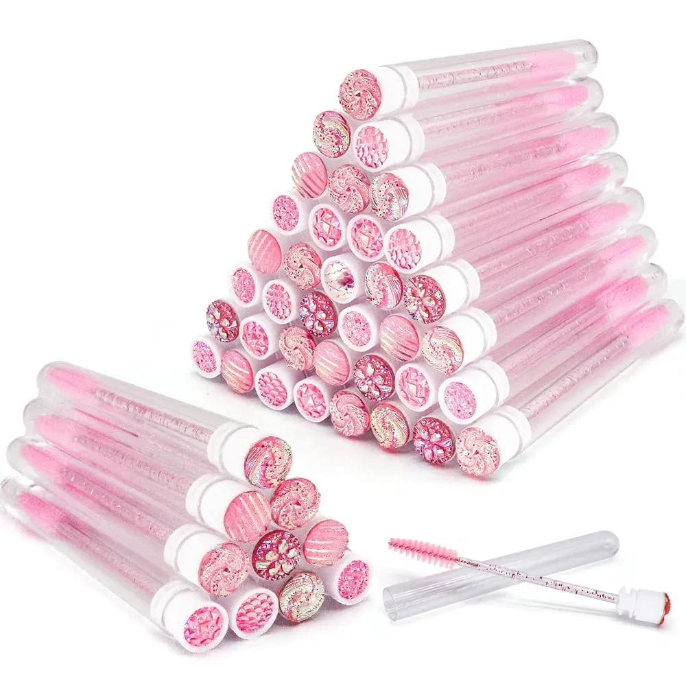 10/50Pcs Disposable Eyelash Brush Reusable Eyelashes Brush Tube Mascara Wands Tubes Dust-proof Lash Spoolies Storage Makeup Tool — image 4