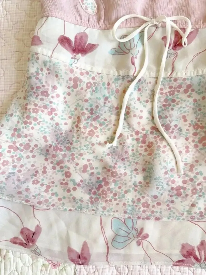 Summer Slim Sling Top Femme Harajuku Tank Top Gentle Fashionable Y2k Chic Corset Sweet Girl 90s Vintage Clothes Lace Pink Camis