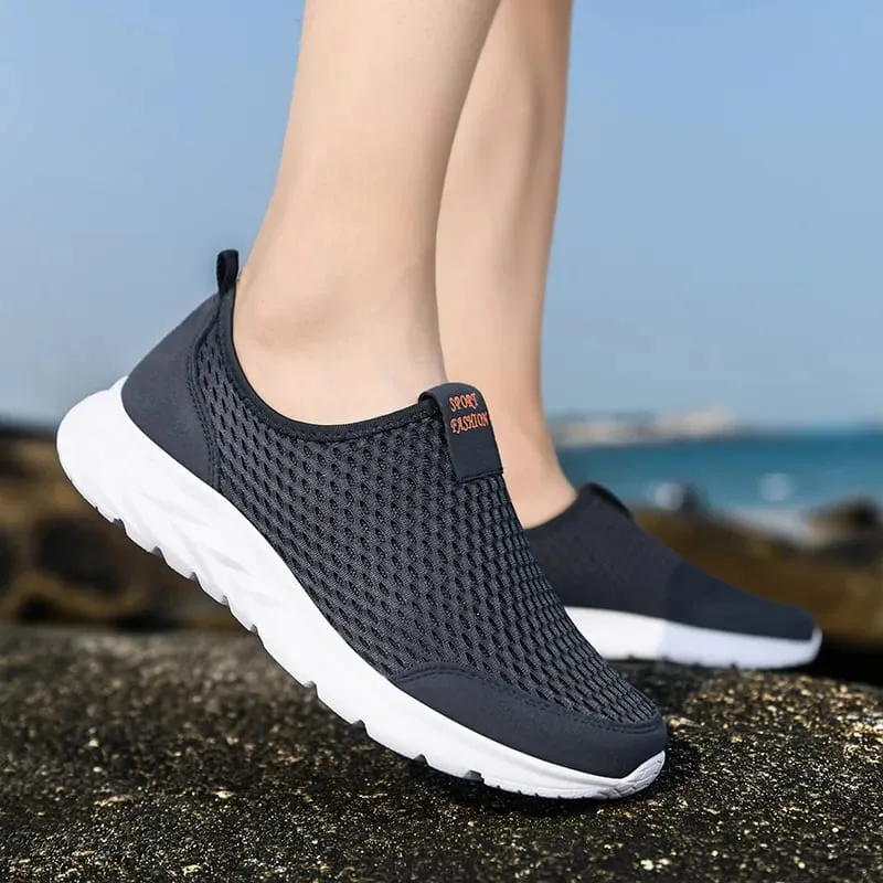 Men Shoes Sneakers Brand Man Casual Flats Shoes Loafers Slip on Male Mesh Big Size 48 Breathable Spring Autumn Summer 2026 New — image 4