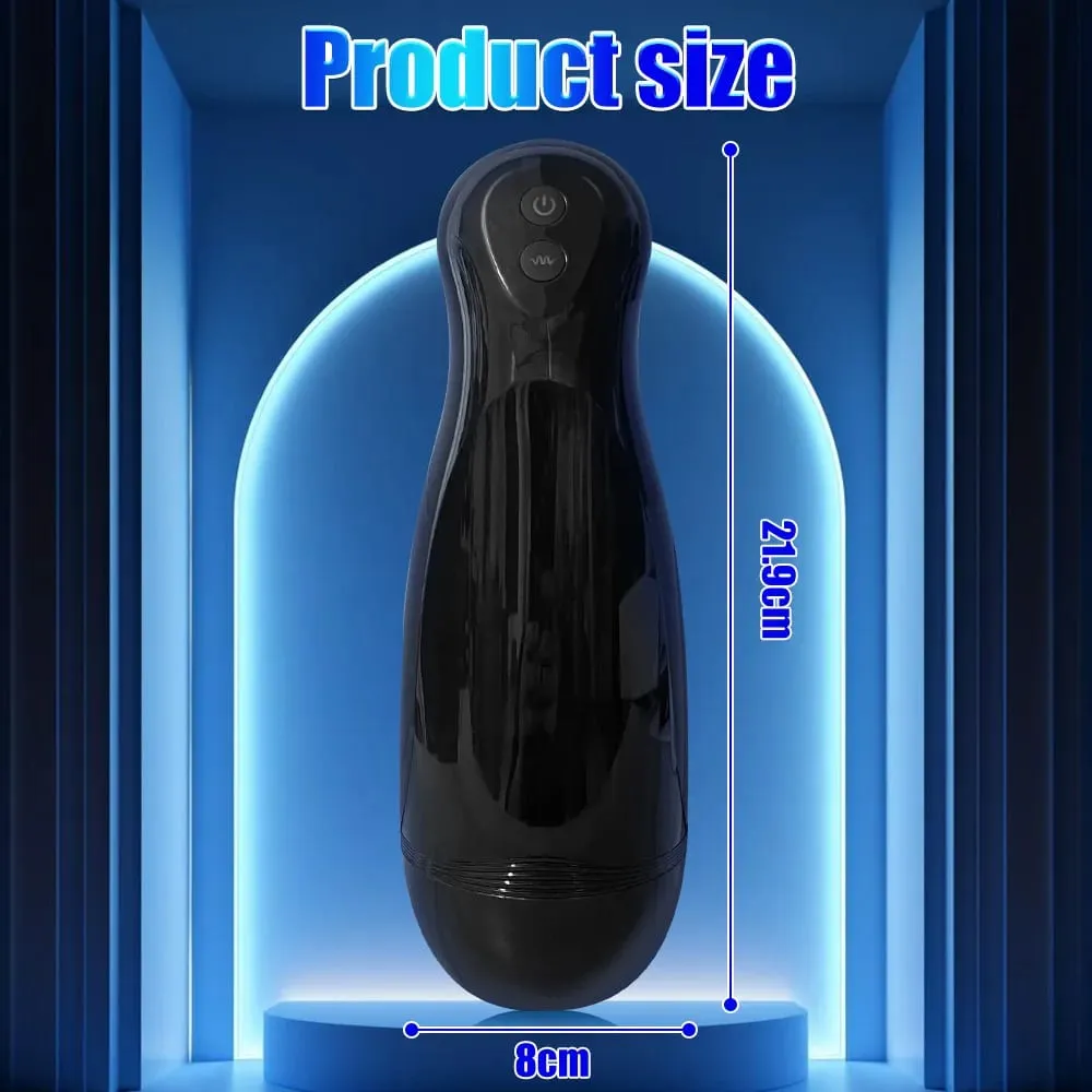 Sex Toys for Men Automatic Male Masturbator Cup Blowjob Sex Machine Blowjob Vagina Masturbation Pussy Penis Trainer with 10 Frequency Vibration Sexy Voice Masturbation Toys
