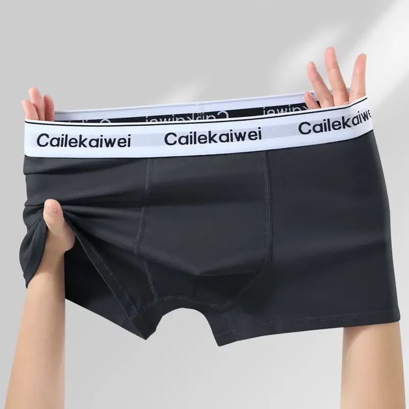 5Pcs Boxer Shorts Men's Underwear Sexy Panties Pure Cotton Solid Elasticity Man Underpants Male Boxers Homme U Convex Lingerie — image 10