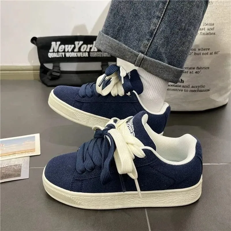 Outdoor Fitness Men Casual Sneakers Plus Size Couple Neutral Shoes Thick Soles Sports Running Shoes Fashion Breathable Trainers — image 2