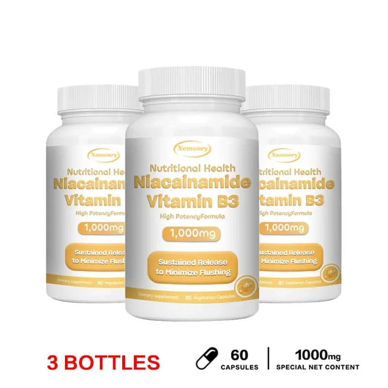 Niacinamide Vitamin B3 Capsules - Supports Brain Function and Heart Health Boosts Energy Production and Enhances Immunity — image 11