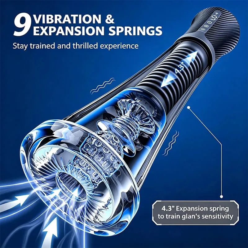 Automatic Male Masturbators Penis Pump Sex Machine Stroker Vacuum Pump Adult Sex Toys for Men 5 Suction Levels 6 Training Modes — image 2