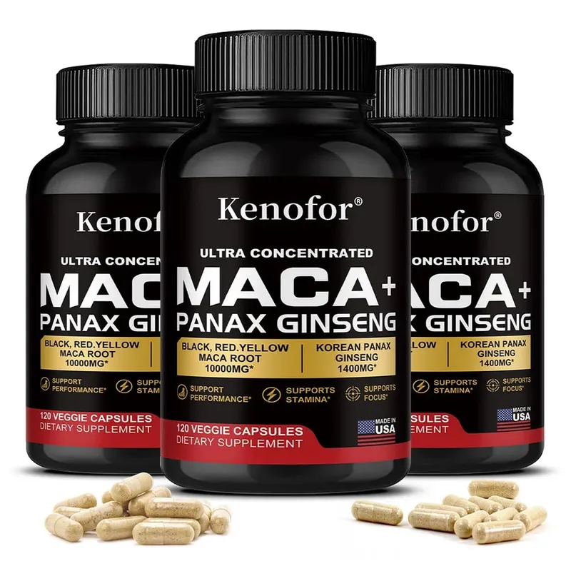 Organic Peruvian Maca Root Capsules - Black+Red+Yellow Blend for Energy & Performance Vegan Non-GMO Supplement for Men & Women — image 8