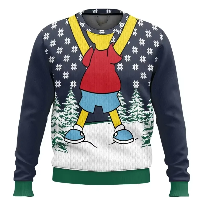 outono e inverno de volta ao futuro suéteres feios de Natal, camisas de anime de desenho animado para homens e mulheres, roupas — image 15