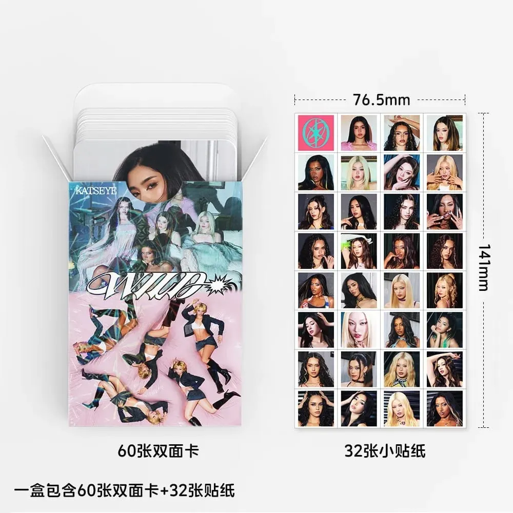 92PCS Korean Hot Idol New Album "WILD" HD Lomo Cards MANON SOPHIA DANIELA LARA MEGAN YOONCHAE High Quality Small Cards Fans Gift — image 3