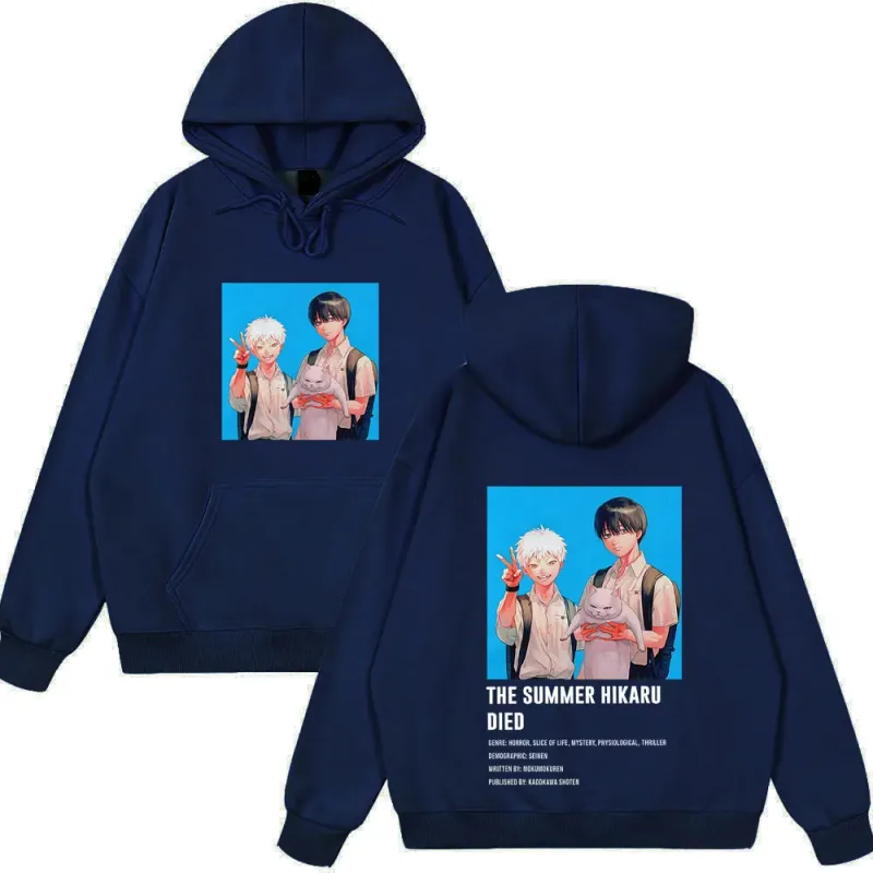 Anime The Summer Hikaru Died Hoodies Hikaru Yoshiki Manga Hoodies Men Women Casual Clothing Cozy Long Sleeve Funny Streetwears — image 6