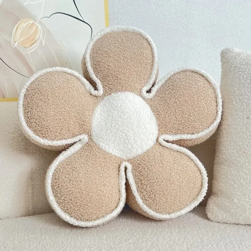 Luxury Sunflower Petal Flower Pillow Sofa Living Room Cushion Bay Window Bed Decor Headrest Backrest Pad PP Cotton Filled Pillow — image 6