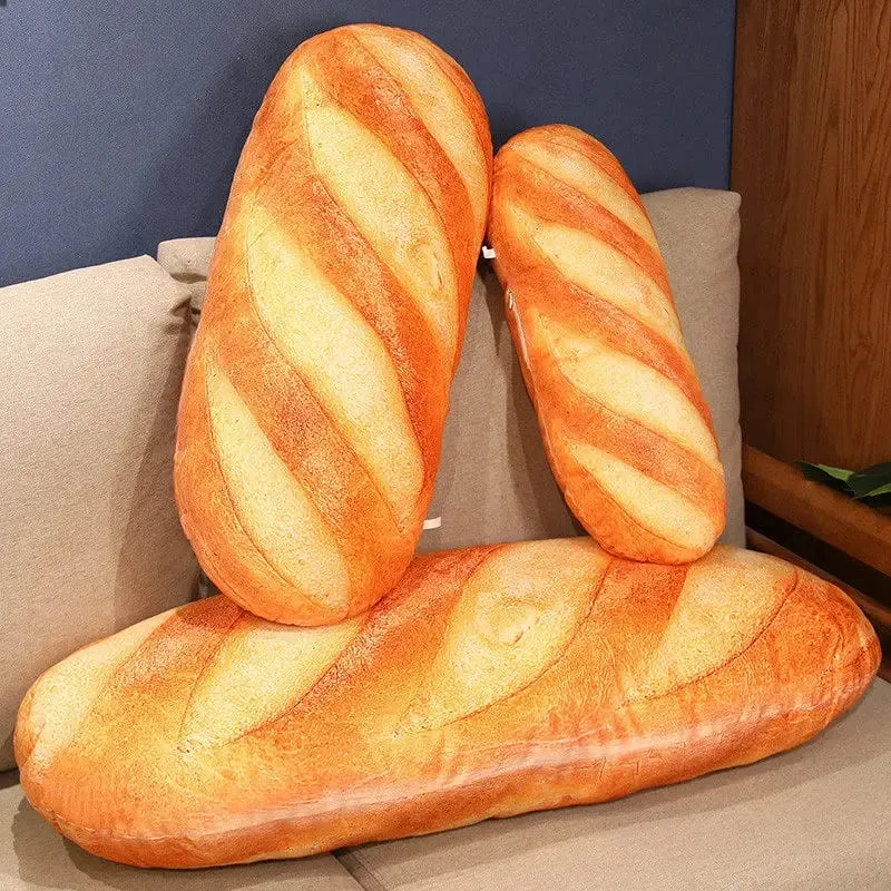 50cm/20cm Bread Pillow French Bread Plush Pillow Stuffed Printing Images Food Peluche Party Prop Decor Sleeping Companion Gift — image 2