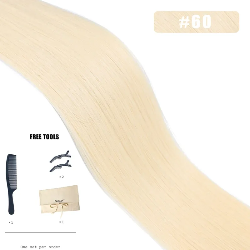 Butterfly Weft Hair Extensions Human Hair Invisible Flat PU with Hole Twin Tabs Hair Weft 12-24inch Micro link 100g — image 15