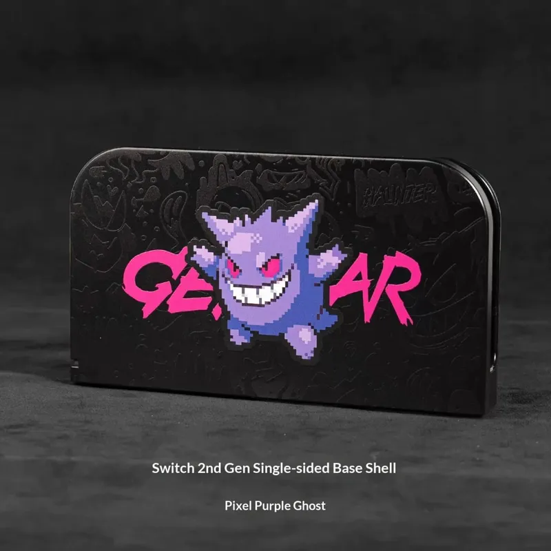 Anime Pokemon Gengar Holder Case For Nitendo Switch 2 Cartoon Removable Handle Holder Protective Cover Grip Cap Game Accessories