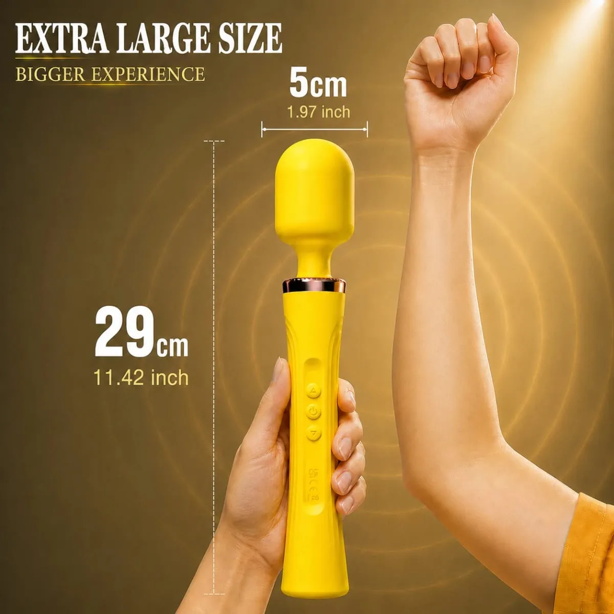 29Cm Lớn AV Cây Đũa Phép Máy Rung Siêu Mạnh Silicon Sạc Người Lớn Đồ Chơi Tình Dục Cho Nữ Rung Mạnh Máy Mát Xa Cá Nhân — image 2