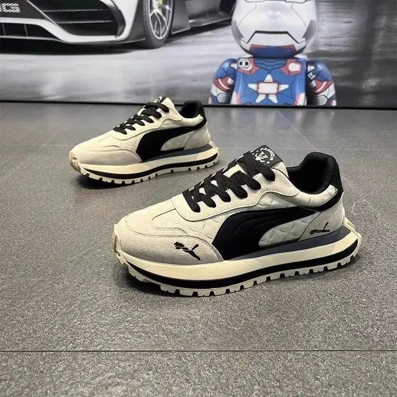 Casual Shoes Men's Sports Shoes Summer Casual Thick Soled Men's Shoes Soft and Comfortable Non-slip Outdoor Fashion Board Shoes — image 9
