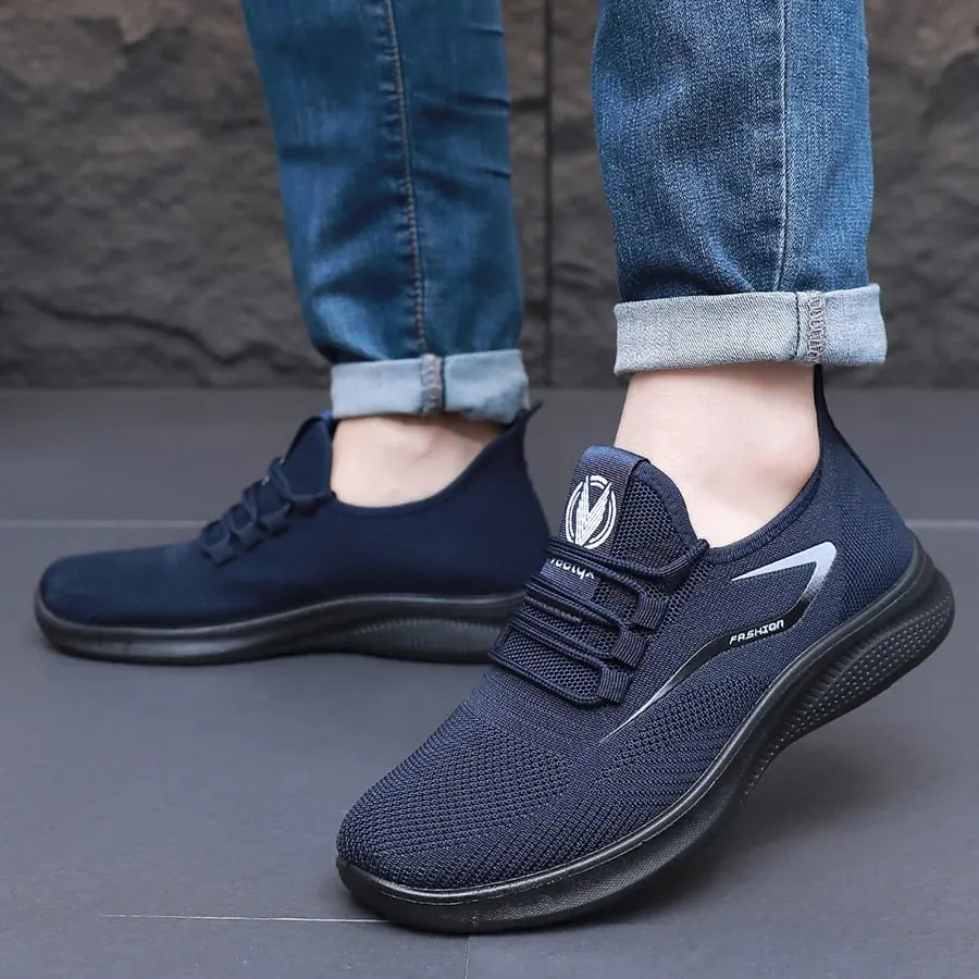 Men Comfort Knitted Loafer Sneakers 2026 New Arrival Breathable Air Knit Upper Slip On Shoes — image 6