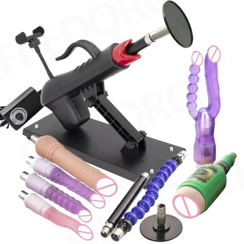 Fredorch Automatic Retractable Sex Pumping Gun Machine with Dildo For Male and Female Masturbation Sex Toy 450 Stroke per minute — image 26