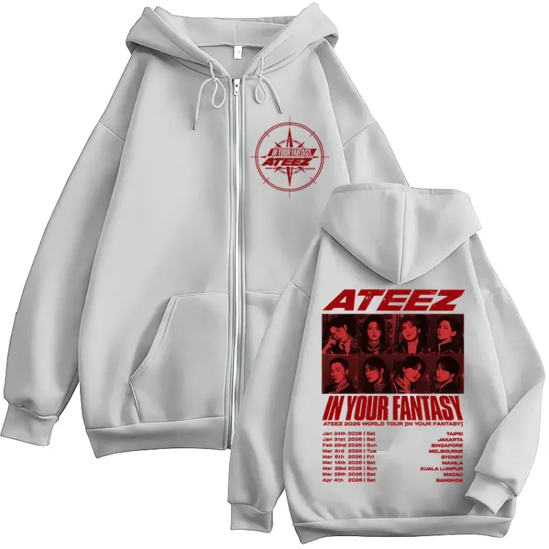 2026 World Tour in Your Fantasy Zipper Hoodies Korean Kpop Men Women Clothing Fashion Zip Up Sweatshirts Jackets Coats — image 7