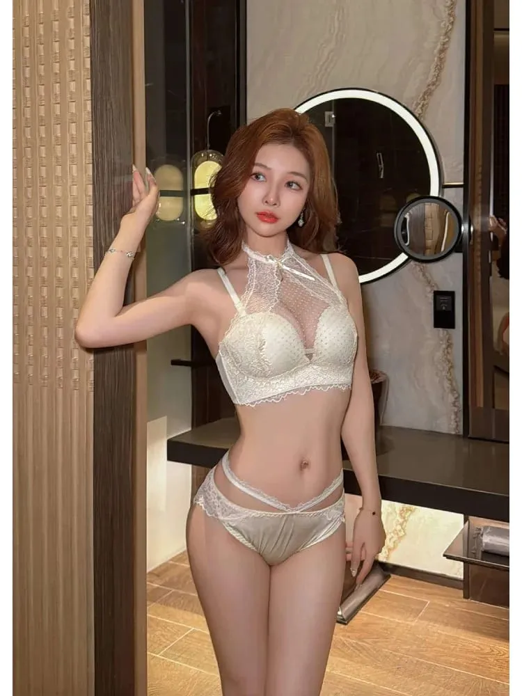 Hot Women Lace Strapless Bra Set Pure Desire Style Wireless Anti‑Sagging Support Comfortable Intimates US Size S‑XL Set — image 6